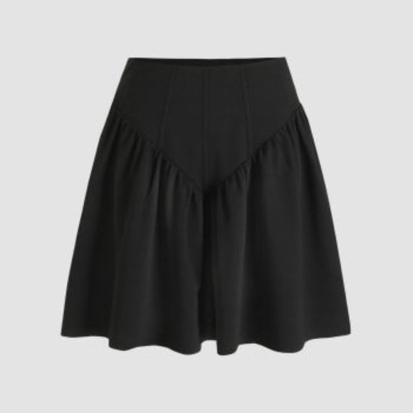 Cider Skirts Solid Zip Up Mini Skirt Cider Corset Boning In Waist Poshmark